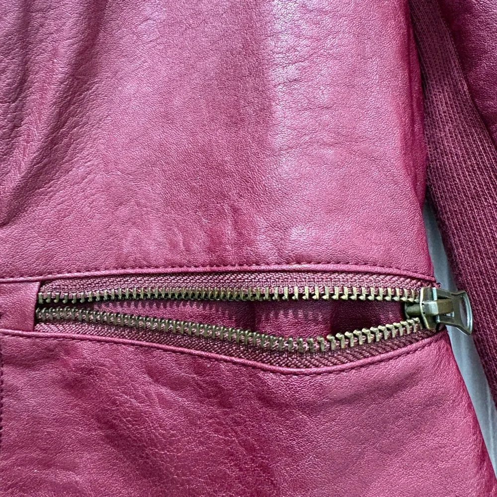 Anthropologie Deep Red Jacket - Picture 8 of 10